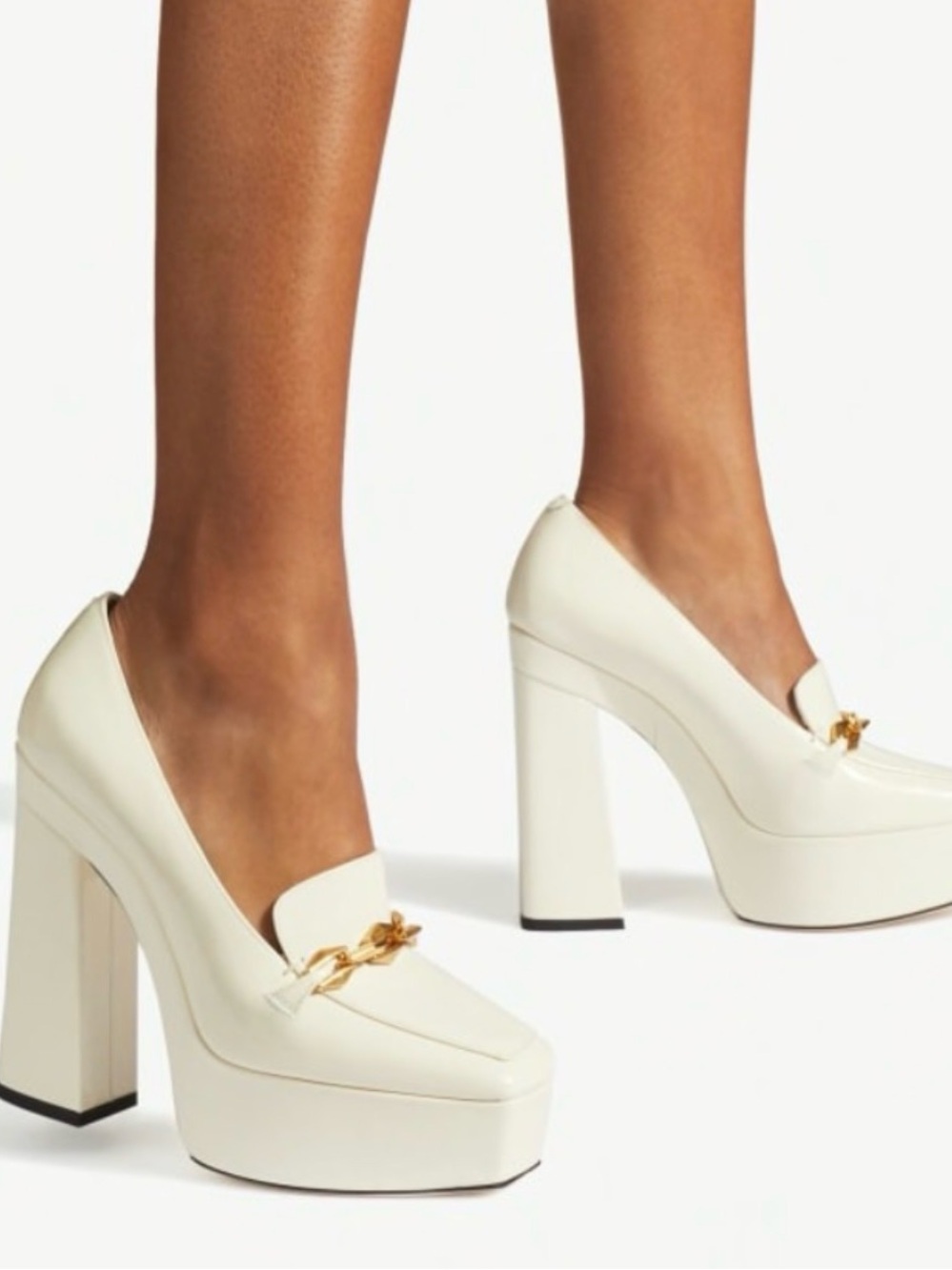 Jimmy Choo Diamond Tilda 140 Ivory NIB